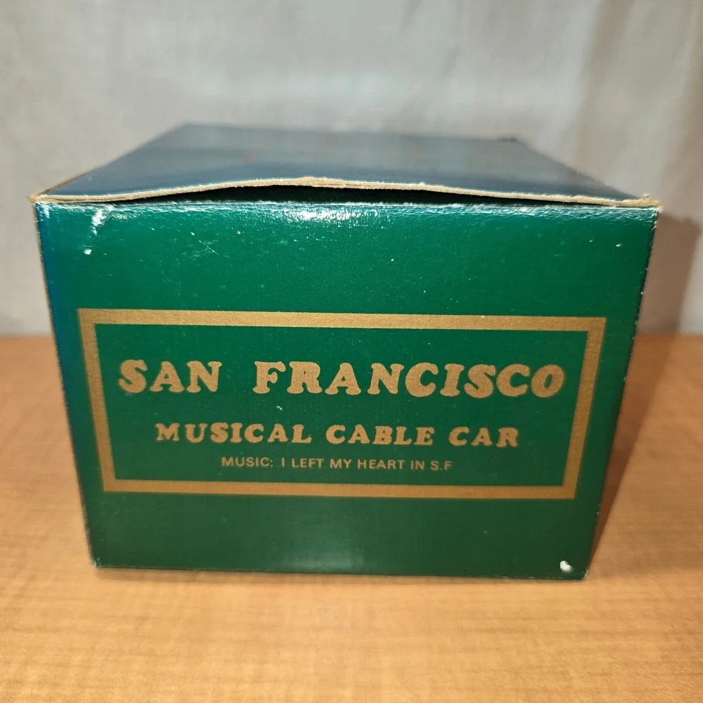 San Francisco Musical Cable Car Vintage I LEFT MY HEART IN‎ SAN FRANCISCO